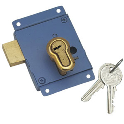 Cupboard Lock - Steel with small Pin Cylinder 