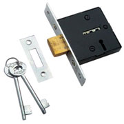 Dead Bolt Lock 6 lever Steel Body Double Turn