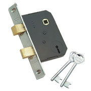 Mortise Lock 4 Lever Steel Double Door 45 ° 